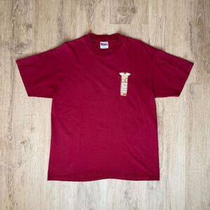 Vintage Harley Davidson HOG Rally Tee Get A Grip '99 Maroon Large Vintage Shirt